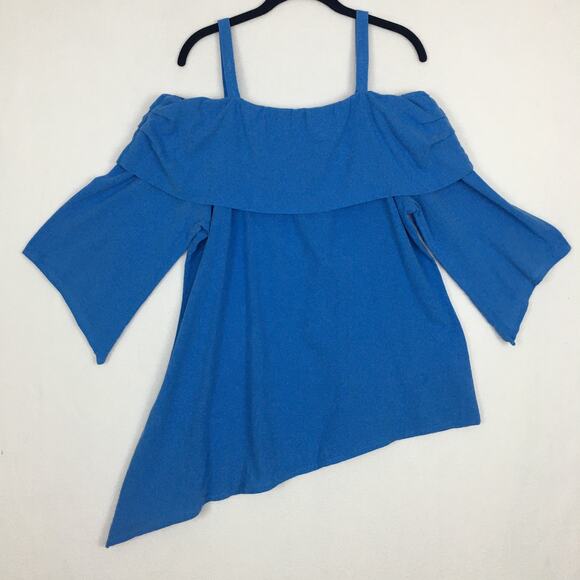 Soft Surrounding Blue Blouse Medium - Picture 5 of 5